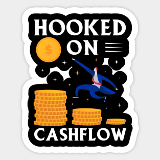 Hooked on Cashflow Sticker